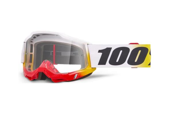 100% - Accuri 2 Torken Fehér Cross szemüveg - Átlátszó plexivel