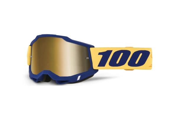 100% - Accuri 2 Desoto Kék Cross szemüveg - Arany tükrös plexivel