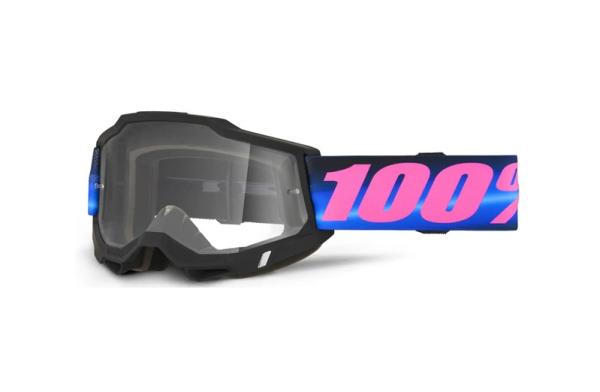 100% - Accuri 2 Superdome Fekete Cross szemüveg - Átlátszó plexivel