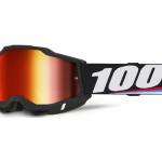 100% - Accuri 2 Magnus Fekete Cross szemüveg - Piros tükrös plexivel