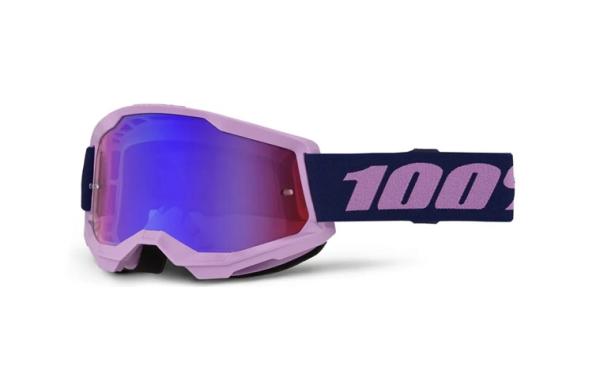 100% - Strata 2 Lila Cross szemüveg - Kék tükrös plexivel
