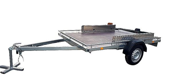 Alfa 12116MP.75Q quad szállító utánfutó, 207x160 cm, 750kg