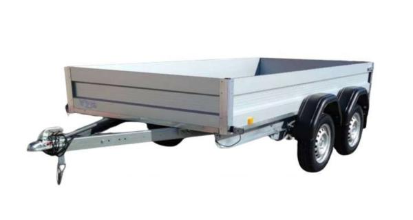 Alfa 13015MN.75T alumínium tandemtengelyes utánfutó, 295x145 cm, 750kg