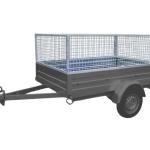 Rácsos felépítmény Alfa 12011MN.75 utánfutóhoz (110 cm)