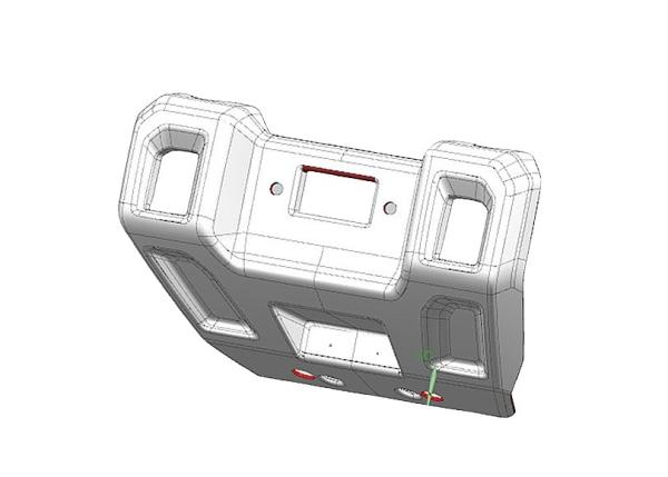 Goes Terrox 550 Quad / ATV csörlő védő burkolat - Alumínium